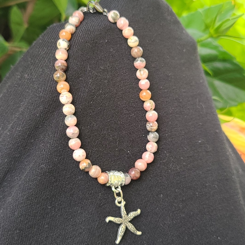 Starfish Boho beachy bracelet beaded
